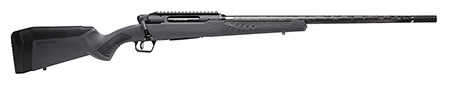 Savage Arms Impulse Mountain Hunter 300 PRC Bolt-Action Rifle 24" Threaded Carbon Fiber Barrel AccuStock Gray Rubber Cheek Piece Grips