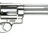 Smith & Wesson Model 500 .500 S&W Mag 8.38" Threaded Barrel, 5-Round Revolver, Satin Stainless Steel, Finger Grooved Black Polymer Grip, HiViz Front Sight 1 15071
