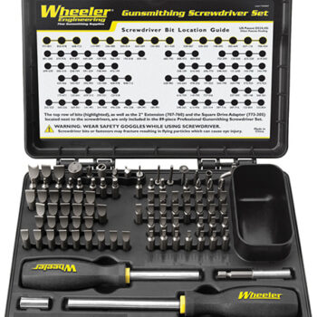 Wheeler 4001008 Pro Gunsmithing Screwdriver Set Black 89 Pieces
