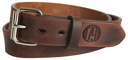 1791 Gun Belt Vintage Leather 44/48 1.50" Wide with Buckle Closure