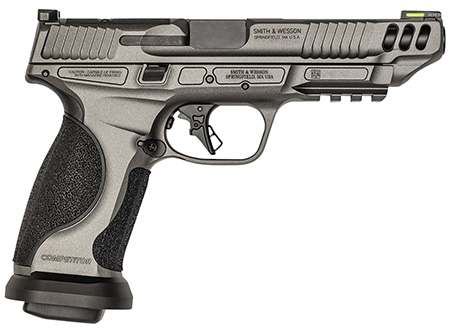 Smith & Wesson M&P9 Performance Center 9mm Pistol - 17+1 Rounds, 5" Barrel, Optics Ready, Gray Finish, Includes Two 17-Round Magazines
