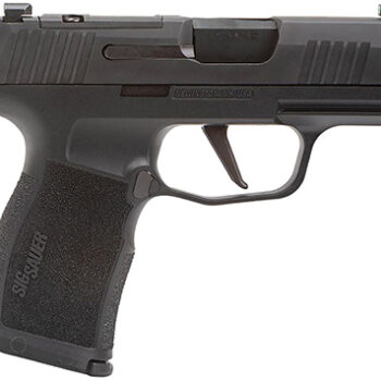 SIG Sauer P365X 9mm Luger Micro-Compact Pistol 12+1 Rounds 3.1" Barrel Optic Ready Nitron Black Slide Serrated Beavertail Frame Polymer Grips