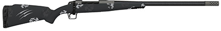 Fierce Carbon Rogue 7mm PRC 24" Match Grade Threaded Barrel Glacier Cerakote Phantom Camo Rifle - 3+1 Capacity