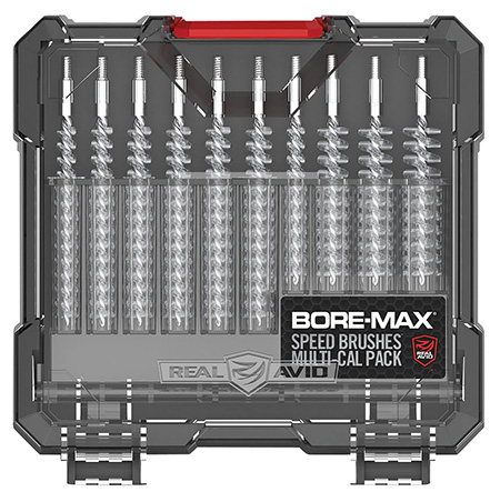 Real Avid AVBMSBS Bore-Max Speed Brush Set Multi-Caliber Nickel-Plated 3 Real Avid AVBMSBS Bore-Max Speed Brush Set Multi-Caliber Nickel-Plated