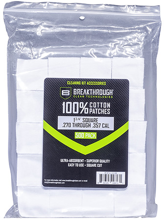Weaver Leather Supplements Breakthrough Clean BTCPS134500 Square Gun Cleaning Patches 1.75" 270/357 - 500 Pieces