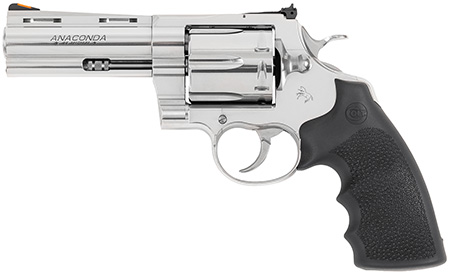 Colt Anaconda 44 Mag Revolver 6-Shot 4.25" Stainless Steel Barrel Hogue Rubber Grip