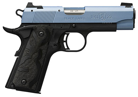 Browning 1911-22 Black Label Compact .22 LR 3.63" Blue Cerakote Wood Grip Pistol