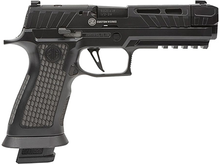 SIG Sauer P320 9mm Pistol Optic Ready 21+1 4.6" Threaded Barrel Black Cerakote Slide XSeries Grips