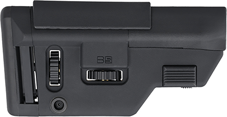 B5 Systems Precision Black Synthetic Adjustable with Cheek Riser Fits AR-Platform 3 B5 Systems Precision Black Synthetic Adjustable with Cheek Riser Fits AR-Platform