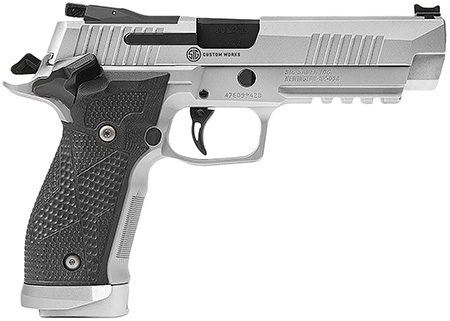 SIG Sauer P226 X-Five Full-Size 9mm Semi-Auto Pistol 5" Barrel Stainless Optic-Ready Slide Picatinny Rail Beavertail Frame G10 Grips