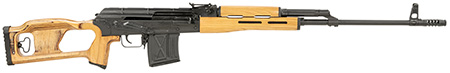 Century Arms PSL 7.62x54mmR Rifle, 24.5" Chrome-Lined Barrel, 10+1 Capacity, Black Stamped Receiver, Brown Fixed Thumbhole Stock (Romanian Built)