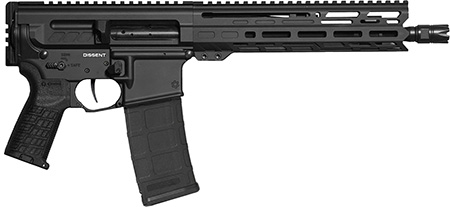 CMMG Dissent MK4 300 AAC Blackout AR Pistol 10.5" Barrel M-LOK Handguard Pistol Brace Adjustable Gas Block TriggerTech Trigger Side Charging Handle Linear Comp