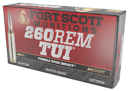 Hornady 260 Remington 123gr Solid Copper Spun Tumble Upon Impact Ammunition 20 Rounds