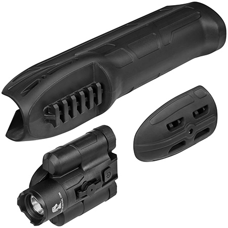 Adaptive Tactical EX Performance Forend with 300 Lumen Flashlight Black for Remington 870/1100/11-87
