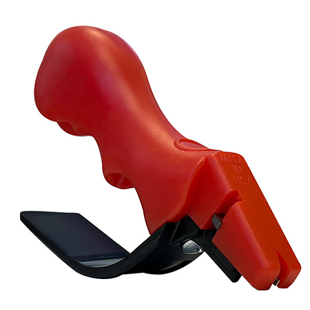 AccuSharp Knife & Scissor Handheld Sharpener Diamond-Honed Carbide Red