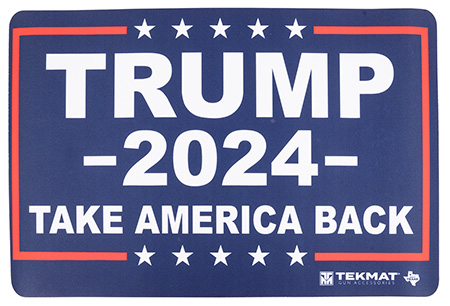 TekMat Trump 2024 Take Back America Gun Mat 17" x 11" Thermoplastic Fiber Top Vulcanized Rubber Back