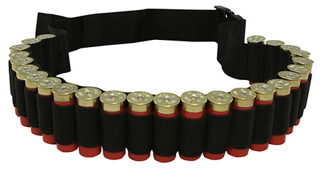 Hunters Specialties Shotgun Shell Belt - 25 Round Capacity Black Nylon
