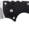 Cold Steel CS62RQZ 4-Max Scout 4" Folding Drop Point Plain Stonewashed/6" Black Griv-Ex Handle Includes Belt Clip 1 155504