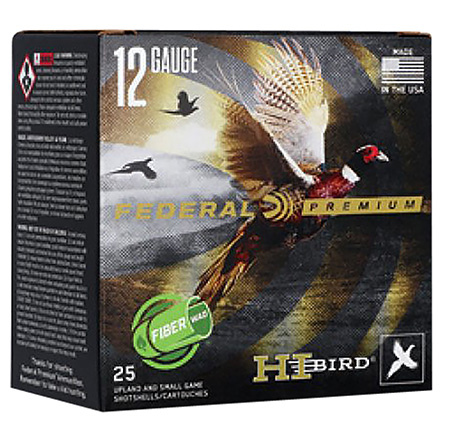 Federal Hi-Bird 12 Gauge 2.75" 1-1/4 oz #5 Lead Shot 25 Pack Shotgun Shells 3 Federal Hi-Bird 12 Gauge 2.75" 1-1/4 oz #5 Lead Shot 25 Pack Shotgun Shells