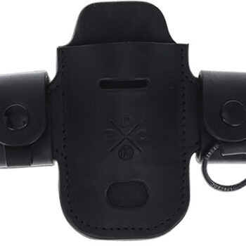 Smith & Wesson M&P EDC Heavy Duty Solo Action Snap OWB Black Leather Belt Holster