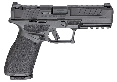 Springfield Armory Echelon 9mm Luger, 10+1 (2), 4.50" Barrel, Black, Optic Cut Serrated Slide, Polymer Frame with Picatinny Rail, Interchangeable Backstrap Grip, Tactical U-Notch/Tritium Sight