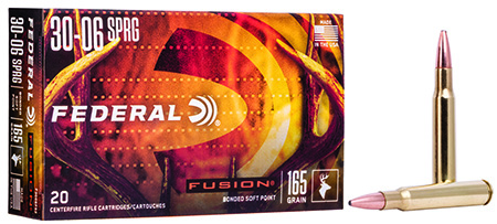 Federal Fusion .30-06 Springfield 165gr Bonded Soft Point Rifle Ammunition 20 Rounds