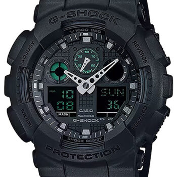 G-shock/vlc Distribution GA100MB1ACR G-Shock Tactical Black Stainless Steel Bezel 145-215mm