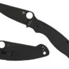 Spyderco C36GPBK2 Military 2 4" Folding Plain Black DLC CPM S30V SS Blade/ Black Textured G10 Handle Includes Pocket Clip 2 158048
