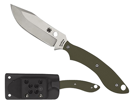 Spyderco FB49GPOD Stok 2.95" Fixed Bowie Plain Stonewashed 8Cr13MoV SS Blade/Olive Drab Textured G10 Handle Includes Sheath w/G-Clip 3 Spyderco FB49GPOD Stok 2.95" Fixed Bowie Plain Stonewashed 8Cr13MoV SS Blade/Olive Drab Textured G10 Handle Includes Sheath w/G-Clip