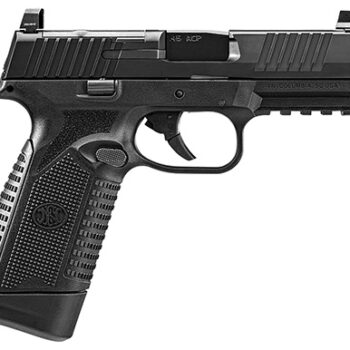 FN 545 MRD Full Size 45 ACP Pistol 10+1 4.10" Black Steel Barrel PVD Optic Cut Serrated Slide Polymer Frame Picatinny Rail Ambidextrous