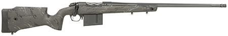 Bergara B-14 Crest 7mm PRC Bolt-Action Rifle 22" Fluted Threaded Barrel Sniper Gray Cerakote Monte Carlo Carbon Fiber Stock