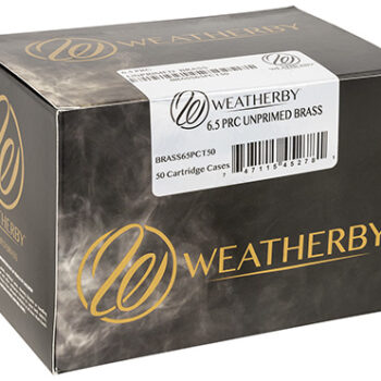 Weatherby Select Plus Unprimed Brass Cases 6.5 PRC Rifle 50/Box