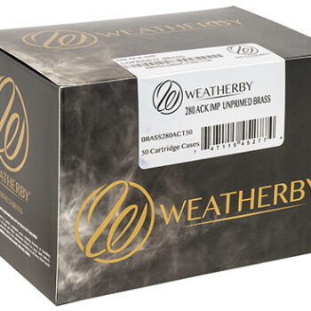 Weatherby Select Plus Unprimed Brass 280 Ackley Rifle 50/Box