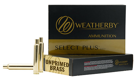 Weatherby Select Plus Unprimed Brass 7mm PRC Rifle Brass 50 Count
