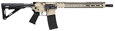 Black Rain Ordnance We The People AR-15 5.56 NATO Semi-Auto Rifle 16" Light Sand Battleworn Barrel 15" M-LOK Handguard Magpul Furniture Flash Hider