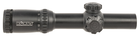 KONUS KonusPro M-30 1-6x24mm Rifle Scope Matte Black Dual Illumination Circle Dot Reticle