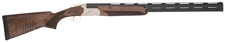 TriStar Trinity II LT Over/Under .410 Gauge Shotgun, 28" Blued Barrel, 3" Chamber, 2-Round Capacity, Silver Steel Receiver, Deluxe Walnut Furniture, Fiber Optic Sight, Includes 5 Chokes
