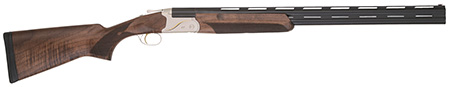 TriStar Trinity II LT Over/Under 12 Gauge Break Open Shotgun 3" Chamber 2 Rounds 28" Barrel Blued Silver Aluminum Receiver Deluxe Walnut Stock Fiber Optic Sights 5 Chokes