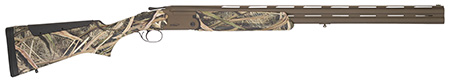 TriStar Hunter Mag II 12 Gauge 3.5" 2-Round 28" Chrome-Lined Midnight Bronze Barrel Mossy Oak Shadow Grass Blades Stock Fiber Optic Sight 5 Extended Chokes