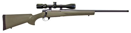 Howa M1500 Gamepro Gen2 7mm PRC Bolt-Action Rifle 22" Blued Barrel Green Fixed Hogue Pillar-Bedded Overmolded Stock Nikko Stirling 4-12x40mm Scope