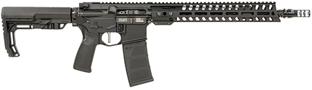 Patriot Ordnance Factory Minuteman 5.56x45mm NATO, 13.75" Black Steel Threaded Barrel, 30+1 Capacity, Black Anodized Aluminum Receiver, 13" Renegade Rail Handguard