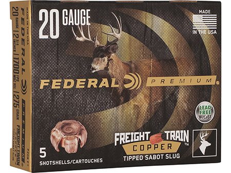 Federal Premium P208FT 20 Gauge 2.75" Slug Shot Ammunition for Freight Train