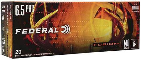 Federal 6.5 PRC 140gr Fusion Bonded Soft Point Rifle Ammunition 20 Rounds
