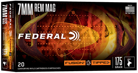 Federal Fusion 7mm 175gr Bonded Soft Point Rifle Ammunition 20 Rounds