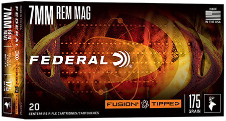 Federal Fusion 7mm Precision Rifle Cartridge 175gr Bonded Soft Point Rifle Ammunition 20 Rounds