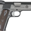 Springfield Armory 1911 Garrison 9mm Luger, 4.25" Stainless Match Grade Barrel, 9+1 Capacity, Blued Serrated Carbon Steel Slide and Frame with Beavertail, Thinline Wood Grips, Includes 2 Magazines and Case 1 162338