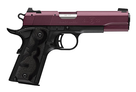 Browning 1911-22 Black Label .22 LR Full Size 4.25" Black/Cherry Cerakote Pistol