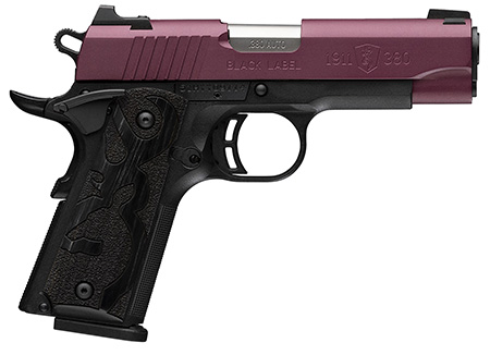 Browning 1911-380 Black Label Compact .380 ACP 3.63" Black Cherry Cerakote Pistol