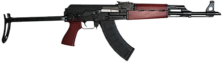 Zastava ZPAPM70 7.62x39mm 30+1 16.3" Black Threaded Barrel Bulged Trunnion Serbian Red Wood Handguard Underfolding Stock