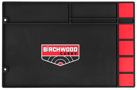 Birchwood Casey Pistol Cleaning Mat Black/Red Rubber 17x11 Inches